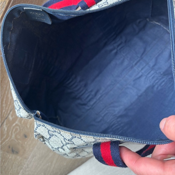 Gucci Plus Monogram Bag with Red and Blue Accents Excellent Condition!! - Picture 11 of 16